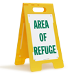 Area of Refuge FloorBoss XL™ Floor Sign