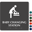 Baby Changing Station TactileTouch Braille Sign