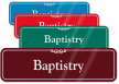 Baptistry ShowCase Wall Sign