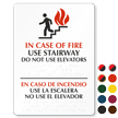 Custom in Case of Fire Pull Alarm Braille Sign by BannerBuzz