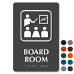 Board Room Symbol TactileTouch™ Sign with Braille