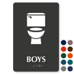 Boys TactileTouch Braille Restroom Sign