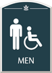 Men, with Men/ISA Handicapped Graphic Braille Sign