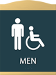 Men/ISA Handicapped Graphic and Braille Sign