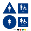 California Wall And Door Bathroom Sign Kit: Men And Women Sign With Accessible Pictogram
