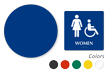 Accessible Women Pictogram Sign