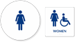 Accessible Women Pictogram Sign