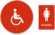 Accessible Women Pictogram Sign