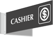 Cashier Above Door Corridor Sign