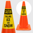 Caution Falling Ice And Snow Cone Collar