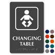 Braille Changing Table Sign With Graphic 