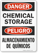 Danger Chemical Storage Sign