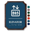 Elevator Braille TactileTouch Wooden Plaque