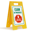 Exam In Progress Do Not Disturb Floor Sign