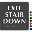 Exit Stair Down Sign