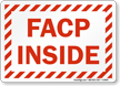FACP Inside Sign With Striped Border