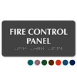 Fire Control Panel TactileTouch Braille Sign