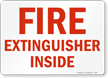 Fire Extinguisher Inside Sign