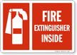 Fire Extinguisher Inside Sign