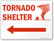 Tornado Shelter Sign