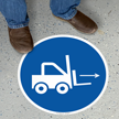 Forklift Right Symbol Floor Sign