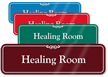 Healing Room Showcase Wall Sign