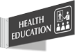 Health Education Corridor Projecting Sign