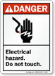 ANSI Electrical Hazard Do Not Touch Sign