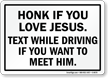 Humorous Driving Safety Rules Sign