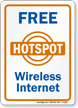 Free Wireless Internet Hotspot Sign