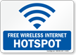 Free Wireless Internet Hotspot Sign