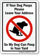 Dog Poop Sign