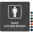 Male Locker Room TactileTouch™ Braille Sign