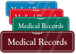 Medical Records ShowCase Wall Sign