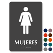 Mujeres Spanish Tactile Touch Braille Sign