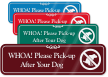 Whoa! Pick Up After Your Dog Wall Sign