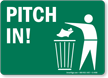 Pitch In Sign