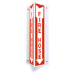 Fire Hose (Arrow) Sign