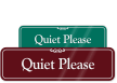 Quiet Please Sign