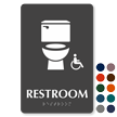 Restroom TactileTouch Braille Sign