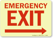 Emergency Exit Sign