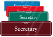 Secretary ShowCase Wall Sign