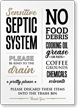 Sensitive Septic System Please Be Kind To Drain Airbnb Sign