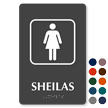 Sheilas TactileTouch Braille Australian Humorous Restroom Sign