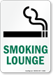 Smoking Lounge Sign