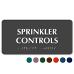 Sprinkler Controls TactileTouch Braille Sign