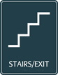 Stairs Exit Avalon Regulatory Sign