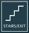 Stairs Exit Contour Regulatory Sign