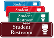 Student Restroom Toilet Symbol Sign