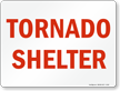 Tornado Shelter Sign